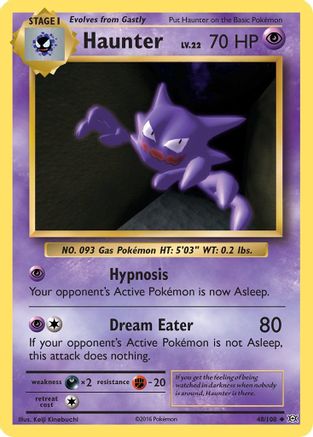Haunter 048/108 - XY  Evolutions Normal - Uncommon