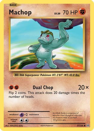 Machop 057/108 - XY  Evolutions Normal - Common