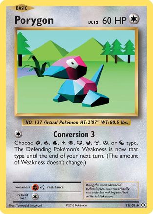 Porygon 071/108 - XY  Evolutions Normal - Uncommon