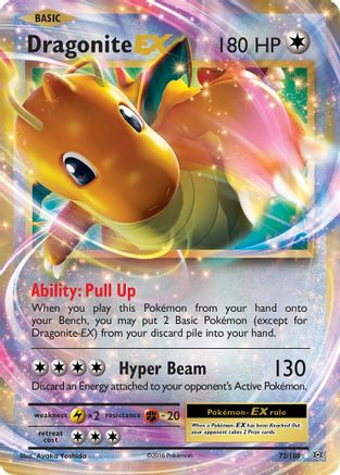 Dragonite EX 072/108 - XY  Evolutions Holofoil - Ultra Rare