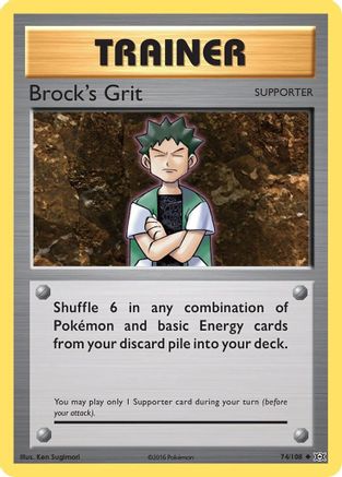 Brock's Grit 074/108 - XY  Evolutions Normal - Uncommon