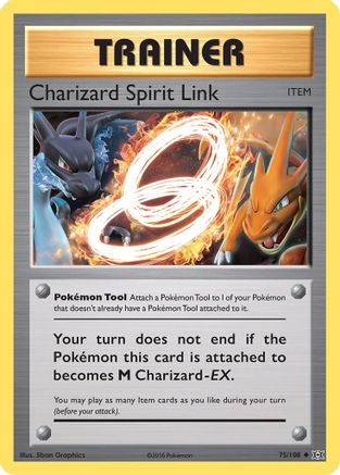 Charizard Spirit Link 075/108 - XY  Evolutions Reverse Holofoil - Uncommon