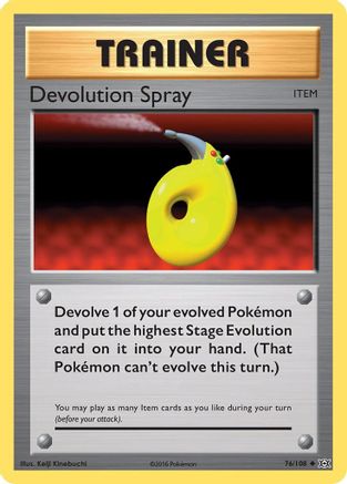 Devolution Spray 076/108 - XY  Evolutions Normal - Uncommon