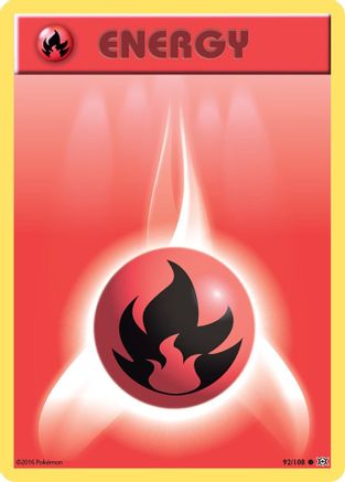 Fire Energy 092/108 - XY  Evolutions Normal - Common