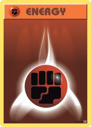 Fighting Energy 096/108 - XY  Evolutions Reverse Holofoil - Common