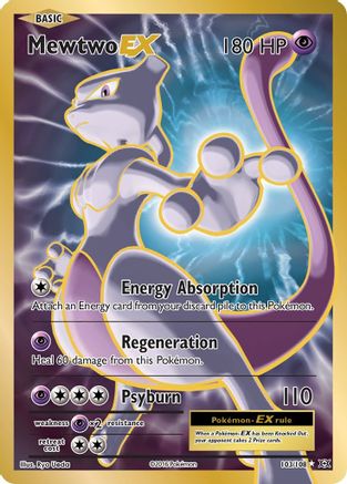 Mewtwo EX (Full Art) (103/108) - XY  Evolutions Holofoil - Ultra Rare