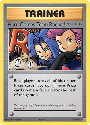 Here Comes Team Rocket! - 113/108 - XY  Evolutions Normal