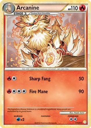 Arcanine (HeartGold & SoulSilver) 1 - Deck Exclusives