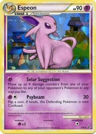 Espeon - 2/90 (HGSS Undaunted - Cracked Ice Holo) 2 - Deck Exclusives Holofoil