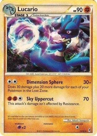 Lucario - 14/95 (Cracked Ice Holo) 14 - Deck Exclusives Holofoil