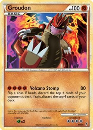 Groudon 006/095 - Deck Exclusives Normal - Rare