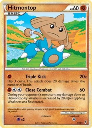 Hitmontop 008/095 - Deck Exclusives Normal - Rare