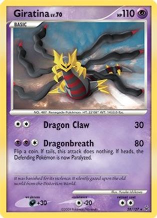 Giratina Lv. 70 028/127 - Deck Exclusives Holofoil - Holo Rare