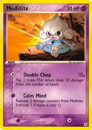 Meditite (65) - EX Battle Stadium  - Common