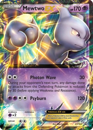 Mewtwo-EX XY183/211 - XY Black Star Promos Holofoil