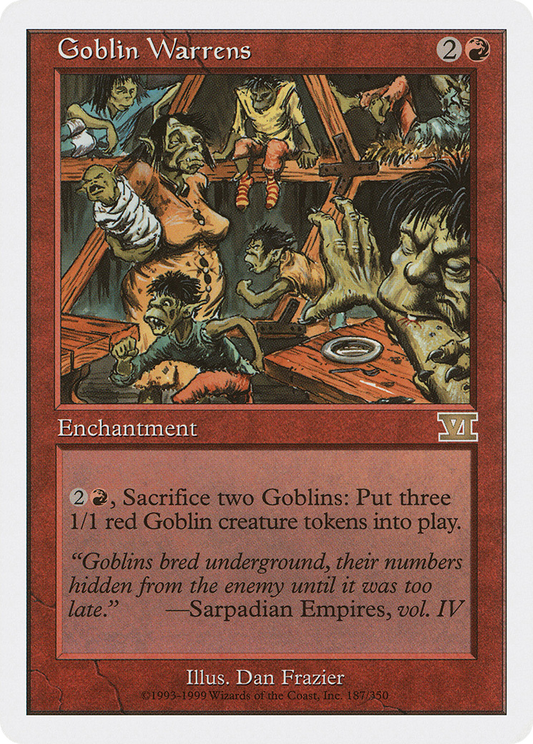 Goblin Warrens (6ED-187) - Classic Sixth Edition