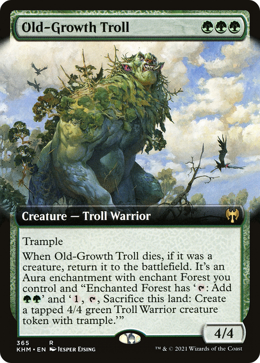 Old-Growth Troll (KHM-365) - Kaldheim: (Extended Art) Foil