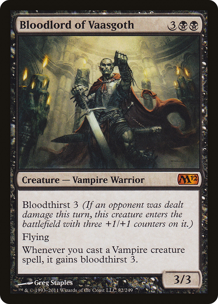 Bloodlord of Vaasgoth (M12-082) - Magic 2012