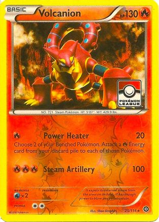 Volcanion - 25/114 (Pokemon League) 25 - League & Championship Cards Reverse Holofoil