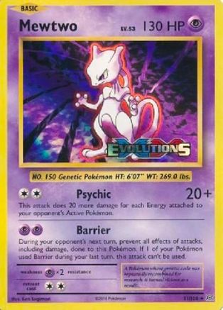 Mewtwo (XY Evolutions Prerelease) (51) - XY Promos Holofoil - Promo