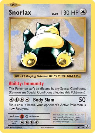 Snorlax XY179/211 - XY Black Star Promos Holofoil