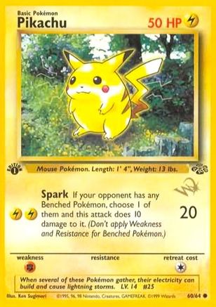 Pikachu [W Stamped] 60 - WoTC Promo