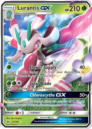 Lurantis GX (15/149) - SM Base Set Holofoil - Ultra Rare
