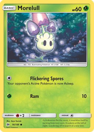Morelull (16/149) - SM Base Set  - Common