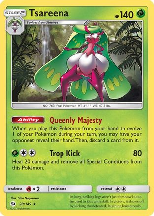 Tsareena (20/149) - SM Base Set Holofoil - Holo Rare