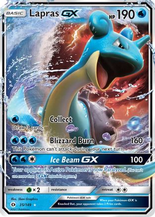 Lapras GX (35/149) - SM Base Set Holofoil - Ultra Rare