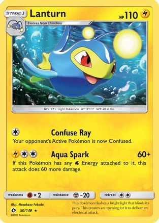 Lanturn 50/149 - Sun & Moon Reverse Holofoil