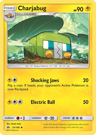 Charjabug (51/149) - SM Base Set  - Uncommon