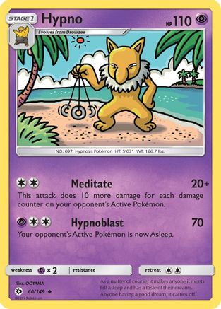 Hypno (60/149) - SM Base Set  - Uncommon