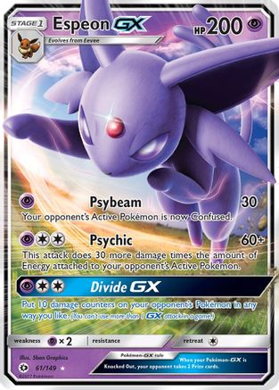 Espeon GX 061/149 - SM Base Set Holofoil - Ultra Rare