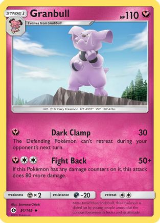 Granbull (91/149) - SM Base Set  - Uncommon