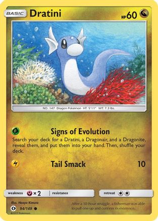Dratini 094/149 - SM Base Set Reverse Holofoil - Common