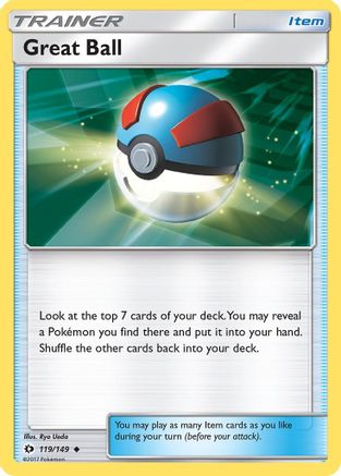 Great Ball (119/149) - SM Base Set Reverse Holofoil - Uncommon