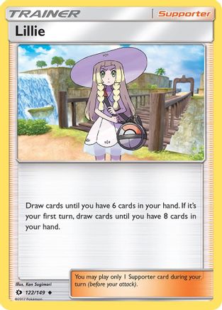 Lillie (122/149) - SM Base Set Reverse Holofoil - Uncommon