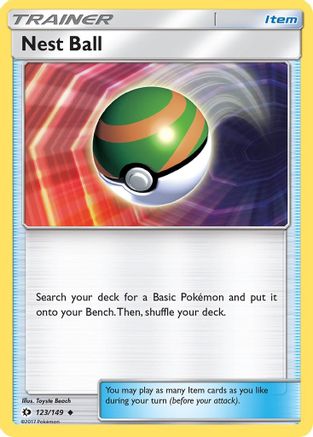 Nest Ball (123/149) - SM Base Set Reverse Holofoil - Uncommon