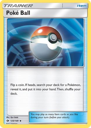 Poke Ball (125/149) - SM Base Set Reverse Holofoil - Uncommon