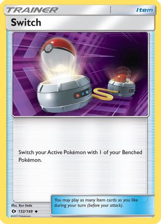 Switch (132/149) - SM Base Set Reverse Holofoil - Uncommon