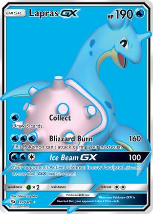 Lapras GX (Full Art) (139/149) - SM Base Set Holofoil - Ultra Rare