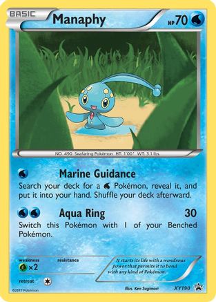 Manaphy XY190/211 - XY Black Star Promos Holofoil