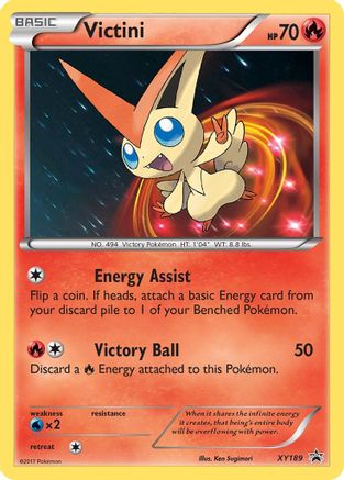 Victini XY189/211 - XY Black Star Promos Holofoil