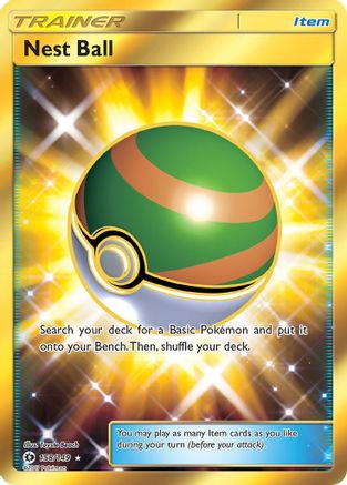 Nest Ball (Secret) (158/149) - SM Base Set Holofoil - Secret Rare
