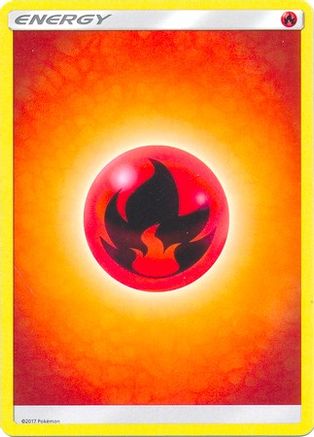 Fire Energy (2017 Unnumbered) 165 - SM Base Set Reverse Holofoil - Common