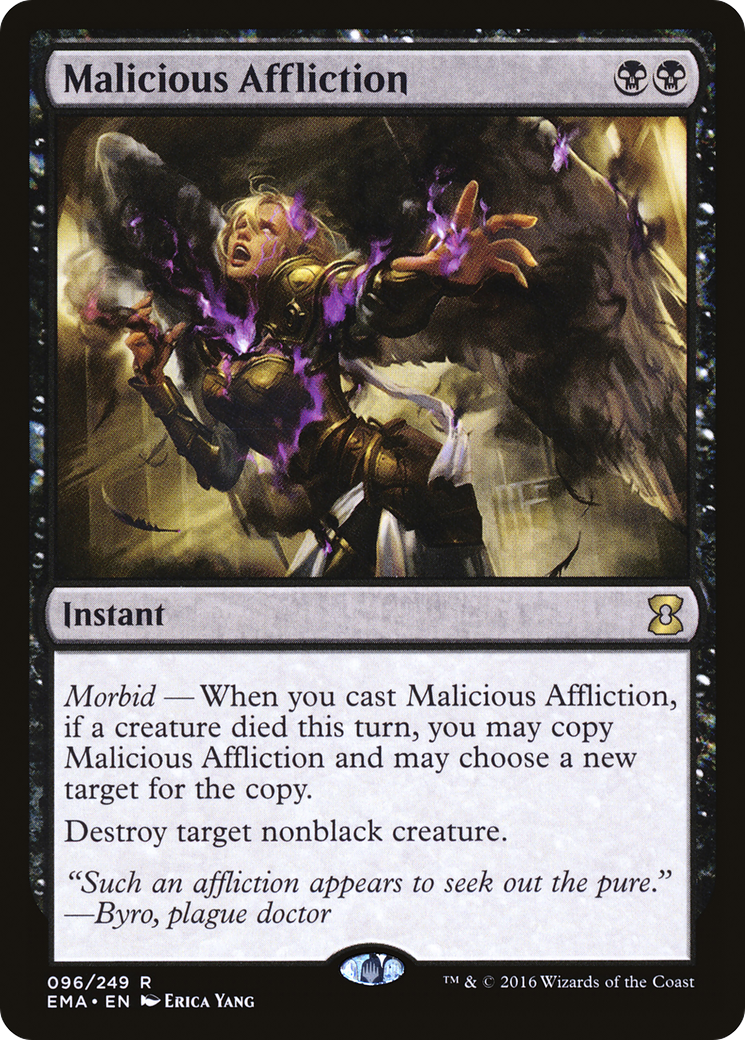 Malicious Affliction (EMA-096) - Eternal Masters Foil