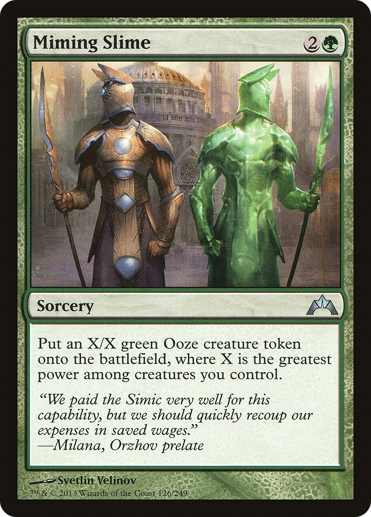 Miming Slime (GTC-126) - Gatecrash Foil