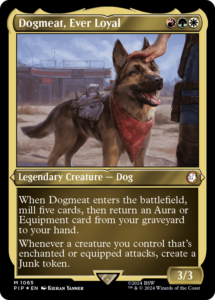 Dogmeat, Ever Loyal (PIP-1065) - Fallout Etched Foil