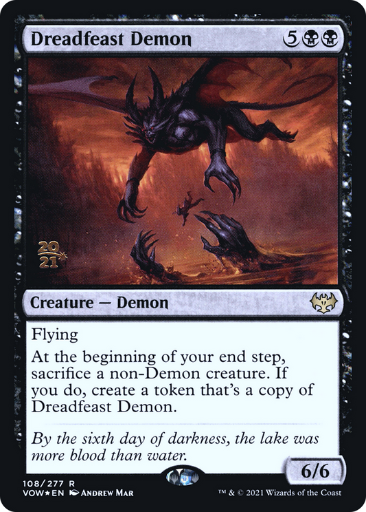 Dreadfeast Demon (PVOW-108S) - Innistrad: Crimson Vow Promos Foil